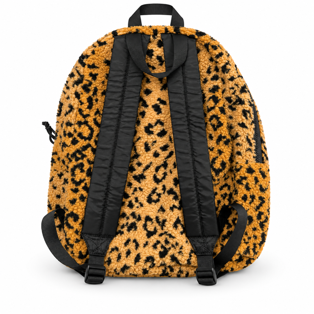 Leopard Fleece Backpack